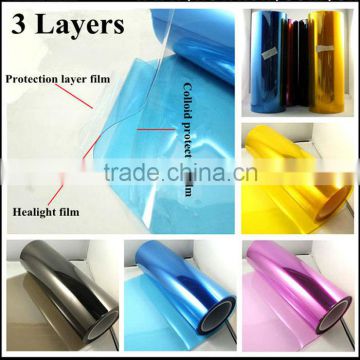 New arrival high glossy color changed protective headlight car fog light film