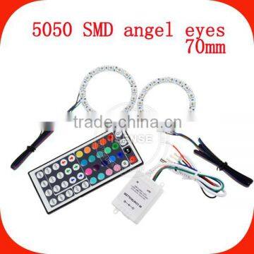 Good quality Epistar chips White PCB 70mm full circle 5050 smd rgb led angel eyes ring