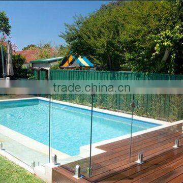 tempered swimming pool glass balustrade with EN12150, AS/NZS2208:1996, BS62061981