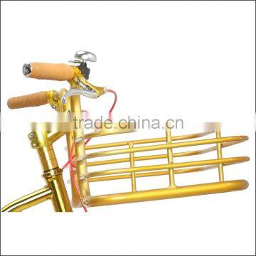 Aluminum alloy basket onebody with alloy fixie handlebar fixie single speed bicycle parts