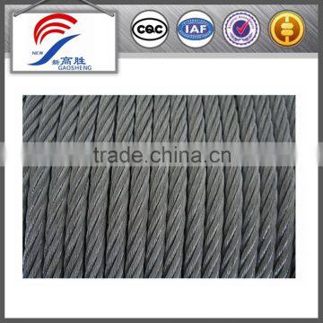 6x19+fc fiber core ungalvanized steel wire cable