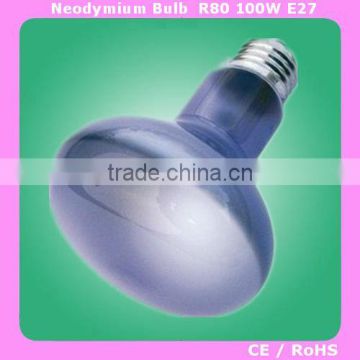 R80 220-240V 100W Neodymium bulb lamp E27