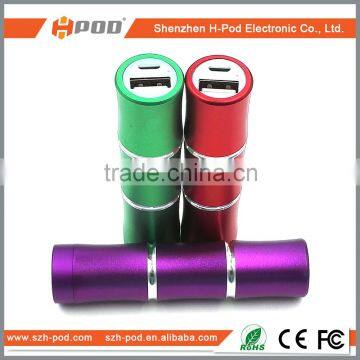 metal case bamboo power bank for micro usb input 5v1a usb 2.0 output 5v1a