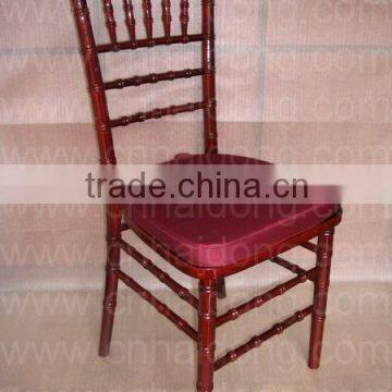 Silver Chiavari Chair with Beige Cushion