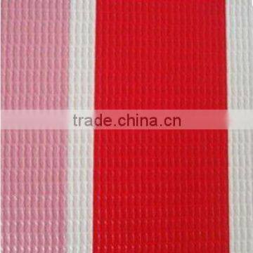 Laminated and coated PVC striped Tarpaulin