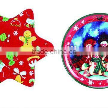 2015 custom design Christmas melamine plate