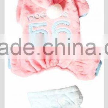 2015 Wholesale New Pattern Pet Plush Dog Clothes