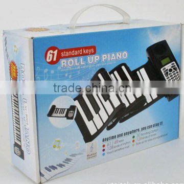 Musical instrument 88 keys roll up piano/foldable piano keyboard/flexible keyboard piano