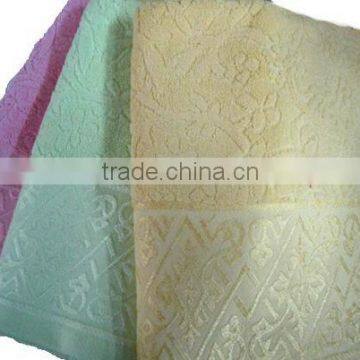 100% cotton wet towel with jacquard