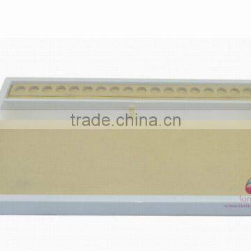 white lacquered wooden beads display tray