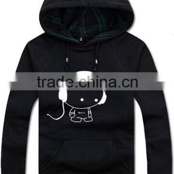 black fleece hoodie