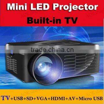 2015 New 1500 Lumens LED Mini Projector Fashionable Home Theater for Video Games TV Movie TXT Music Pocket Size Projector