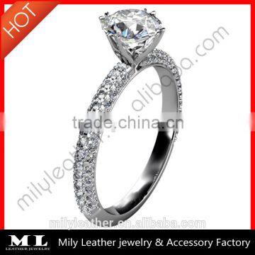 Fashion 925 srailing silver ring jewelry Diamond Ring wedding MLDR 004