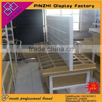 high ending stationary display stand metail and wood display