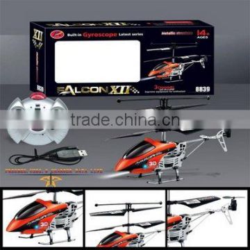 3CH DIE CAST RC HELICOPTER WITH LIGHT AND GYRO