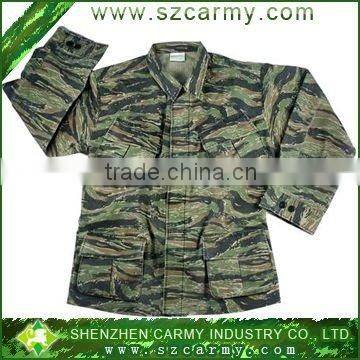 Men's T/C rip stop camouflage military jacket