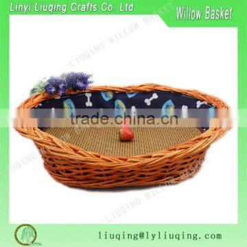 2016 new style Hot selling rattan dog basket for cat