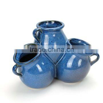 Ceramic Glazed Strawberry Tower Planter photo-2