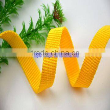 Foshan belt 38mm wide yellow knitted polypropylene tape pp ribbon wholesale