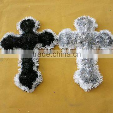 35x25cm PET classic cross Easter hanging decoration