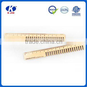 Promotional comb shape suler for kids with custom logo