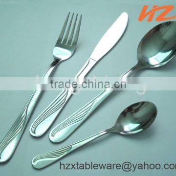 Funny cutlery with wing pattern