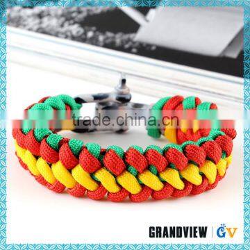 Promotional various durable using 3 color paracord bracelet