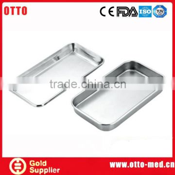 Stainless steel dental sterilization trays