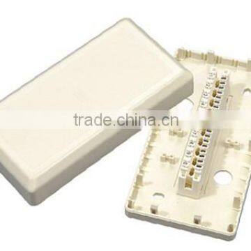 light yellow 10 pair distribution box with module