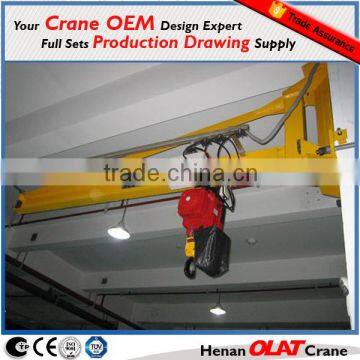 BZQ Model Wall mounted swing jib crane