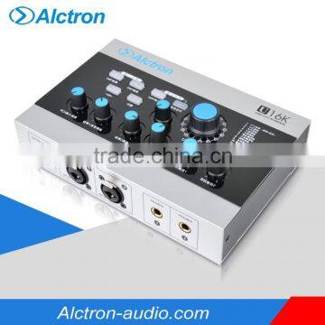 Alctron U16K USB Audio Interface transforms your computer into a recording studio.