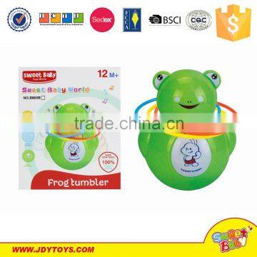 Cartoon Roly-poly dolls,plastic tumbler with music and light
