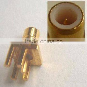 SMB male RF connector adapter for PCB mount