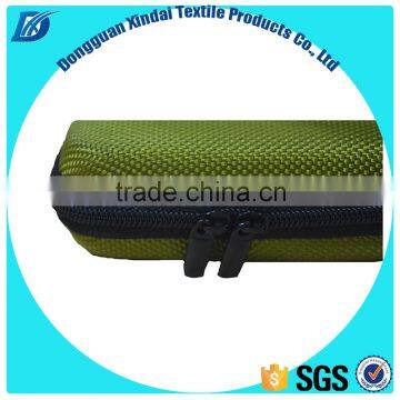 OEM Easy Carrying Waterproof Green EVA Earphone Case / Bag / Box With Mesh Pocket and Handle photo-2