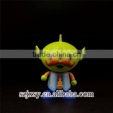 cute cartoon resin green monster statue custom