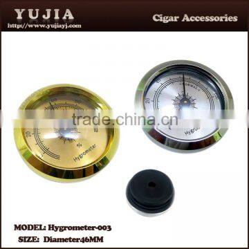 YuJia cigar 46mm gold plastic digital cigar hygrometer for humidor                        
                                                Quality Choice