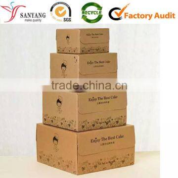 Cheap Custom Cupcake Handle Cake Box For Wholesale