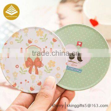 Christmas gifts wholesale cork tin coaster with logo custom printed