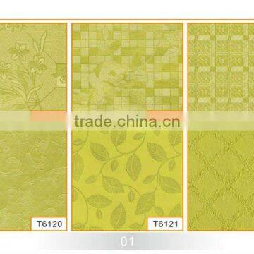 Hot sell pvc non-woven flower design tablecloth, latest design printing tablecloth