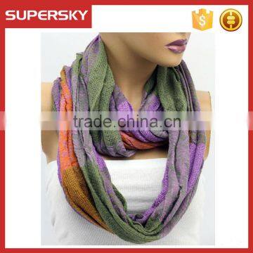 A-45 Funky Women Scarf Fancy Infinity Scarves Women Colored Infinity Scarf photo-3
