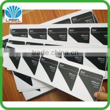 Company logo matte label printing sheet sticker