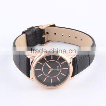 Stylish OEM Ladies Wrist Watches With Leather Band