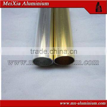 polish surface aluminium tube with gold color