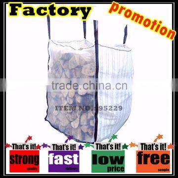 100% polypropylene woven 1 ton big bag FIBC vent firewood big bag, big bags for forewood, log jumbo bag