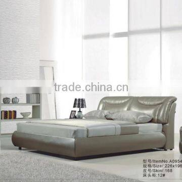 Modern leather bed A0954