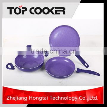 4pcs alumimum metallic painting cookware set