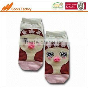 baby jaquard 3D socks combed cotton socks