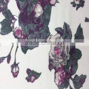 2015 xiangsheng Chinese rose habijabi polyester rayon blend fabric