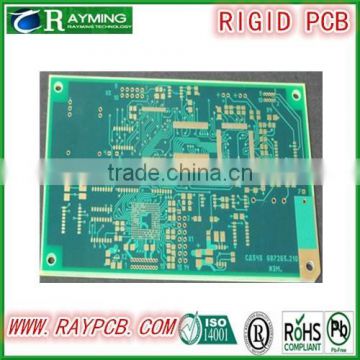 4L FR4 PCB with Gold Plating Finish, 3U-inch Au, 0.5oz Copper on Outer Layer