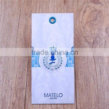 Personalized embossed logo garment sample seal labels swing tags